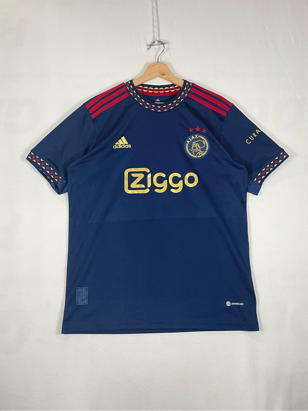 Adidas AFC Ajax Amsterdam 2022 Away Soccer #18 SZETO Custom? Jersey Sz L - Picture 1 of 16